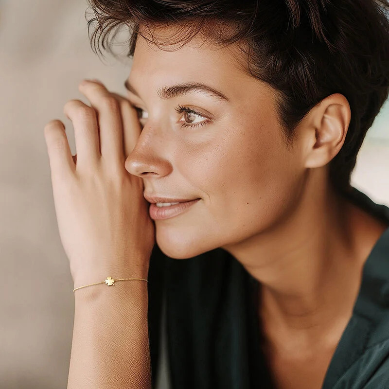 Italian 10kt Yellow Gold Clover Bracelet | Ross-Simons