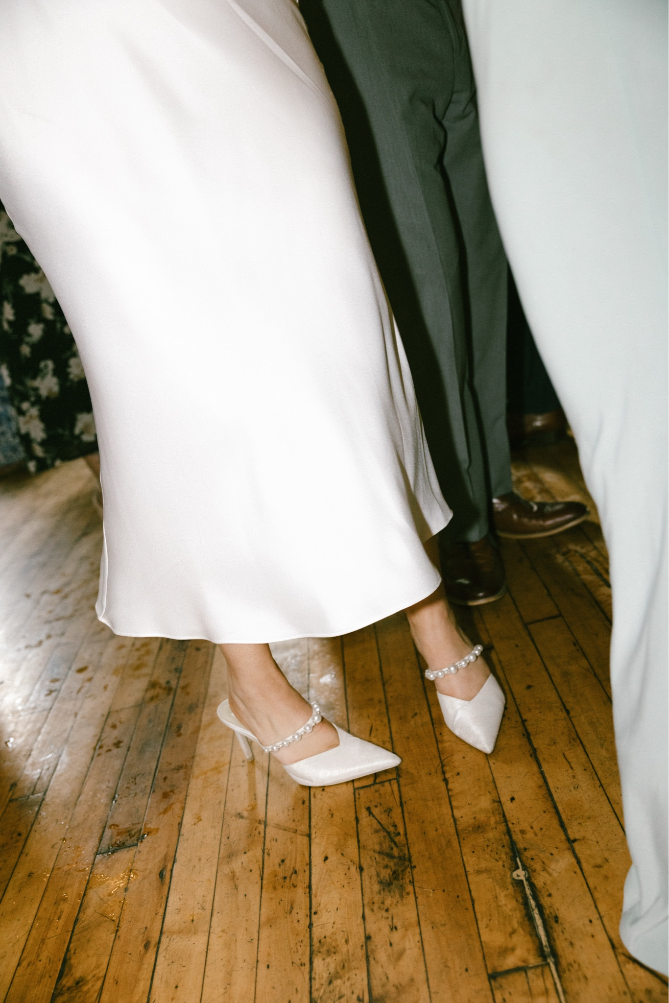 These pearl-accented satin heels were the perfect finishing touch for my big day! Simple, elegant, and oh-so-comfy for dancing the night away. Shop my wedding shoe pick here: #WeddingShoes #BridalStyle #ShopLTK #LTKWedding 