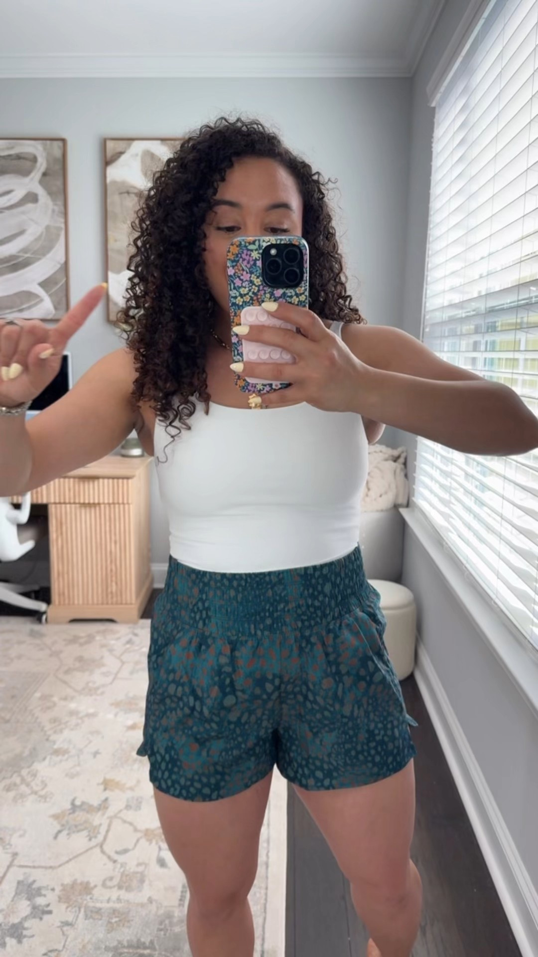 Size large top I love that this is a full length tank with a built in bra and size medium shorts last day to get 50% off at Old Navy 

#LTKSaleAlert #LTKActive #LTKMidsize