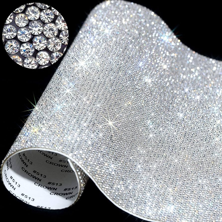 12000 Pieces Bling Bling Rhinestone Sheet Rhinestones Sticker DIY Car Decoration Sticker Self Adh... | Amazon (US)