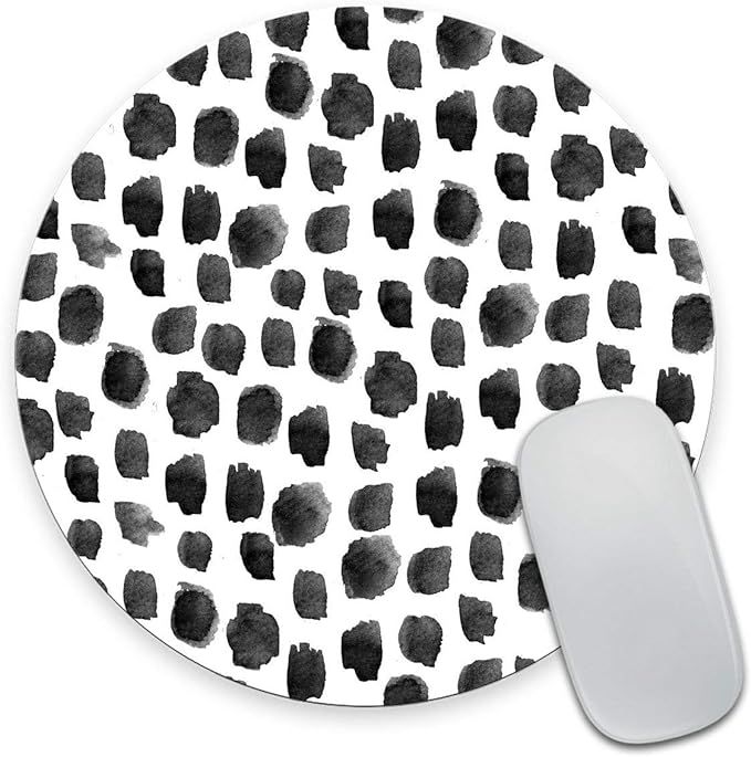 Smooffly Polka Dot Mouse Pad, Polka Dot Print, Dot Pattern, Gift for Her, Cute Round Mousepad, Cu... | Amazon (US)