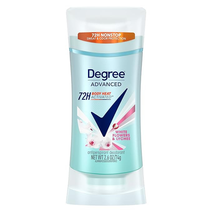 Degree Advanced Protection Antiperspirant Deodorant White Flowers & Lychee for 72-Hour Sweat & Od... | Amazon (US)