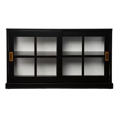 Santales Curio Cabinet Black/White - Aiden Lane | Target