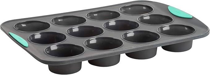 Trudeau Structure Silicone Muffin Pan – 12 Cup, Flexible Silicone with Hard Lining to Hold Shap... | Amazon (US)