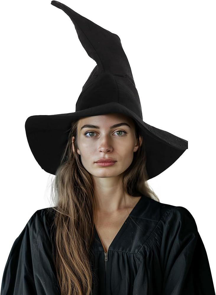 UQJE Wizard Hat for Adults Halloween Witch Hat Sorcerer Costume Accessory | Amazon (US)