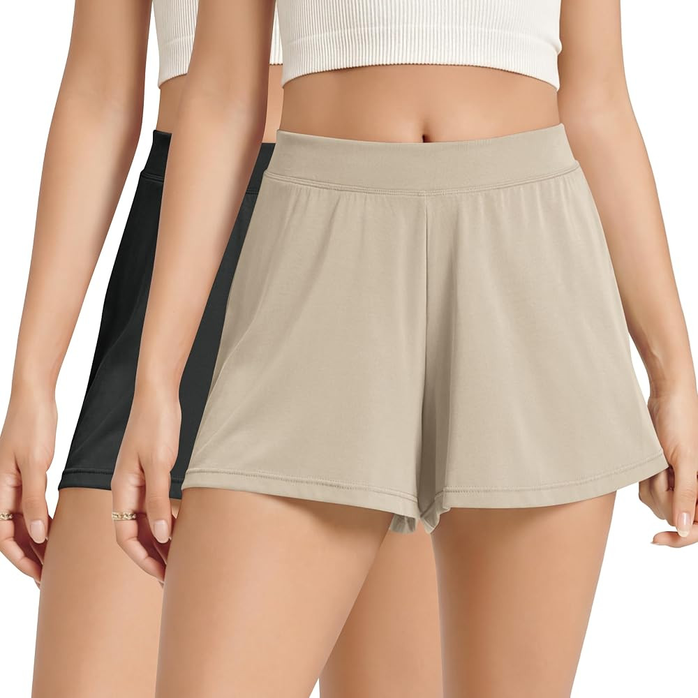 ODODOS 2-Pack Ultra-Soft Modal Lounge Shorts for Women \u2013 Lightweight & Breathable Sleepwear,... | Amazon (US)