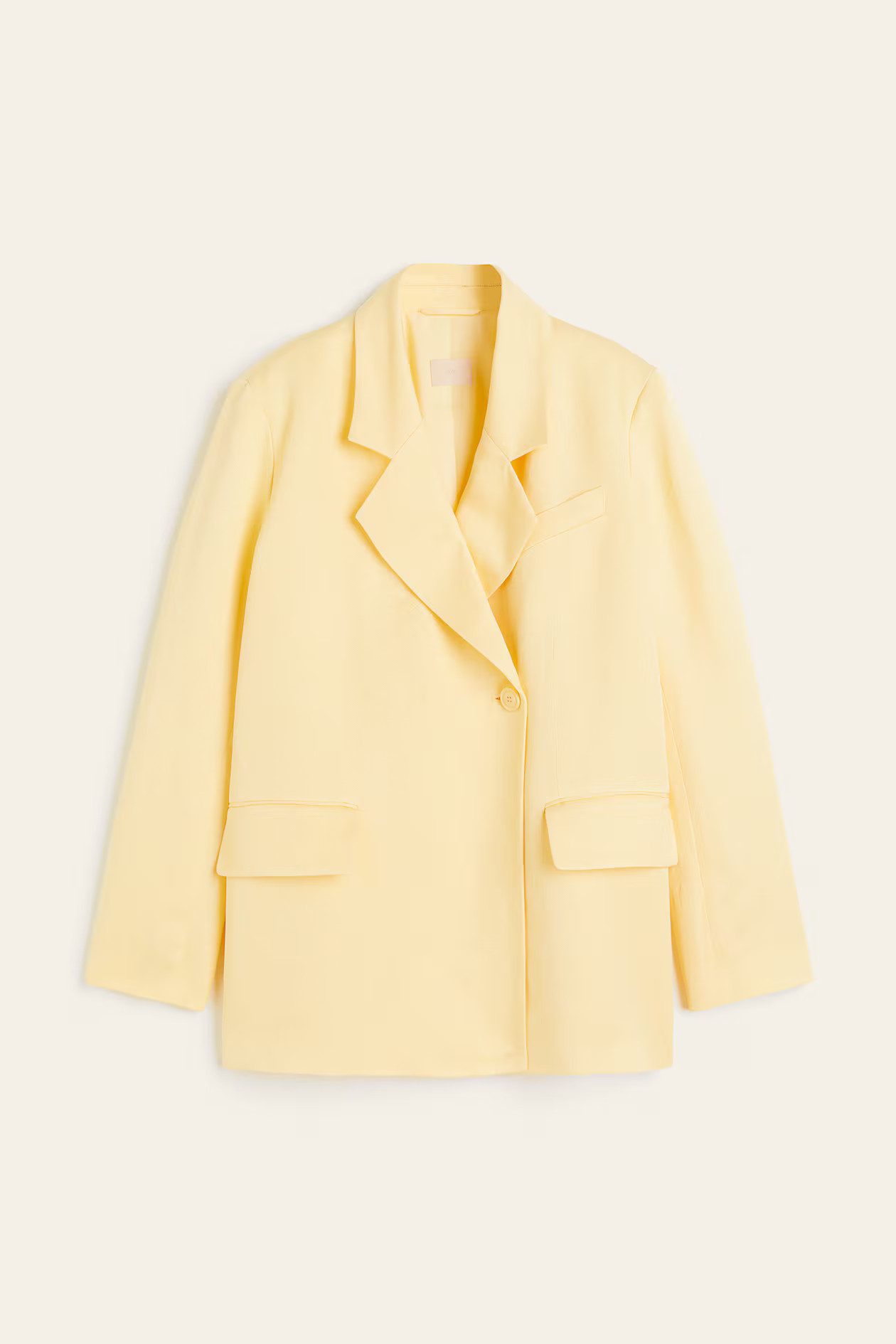 Double-breasted linen-blend blazer | H&M (UK, MY, IN, SG, PH, TW, HK)