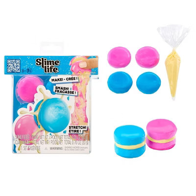 Slime Life Macaron DIY Slime Kit - Unboxing Ingredients to Make,Smash and Stretch Your Food | Target