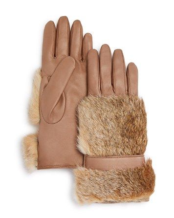 Bloomingdale's Cashmere Lined Rabbit Fur Gloves | Bloomingdale's (US)