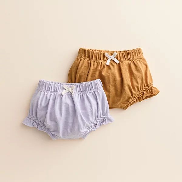 Baby Girl Little Co. by Lauren Conrad 2-Pack Organic Ruffle Bloomers | Kohl's