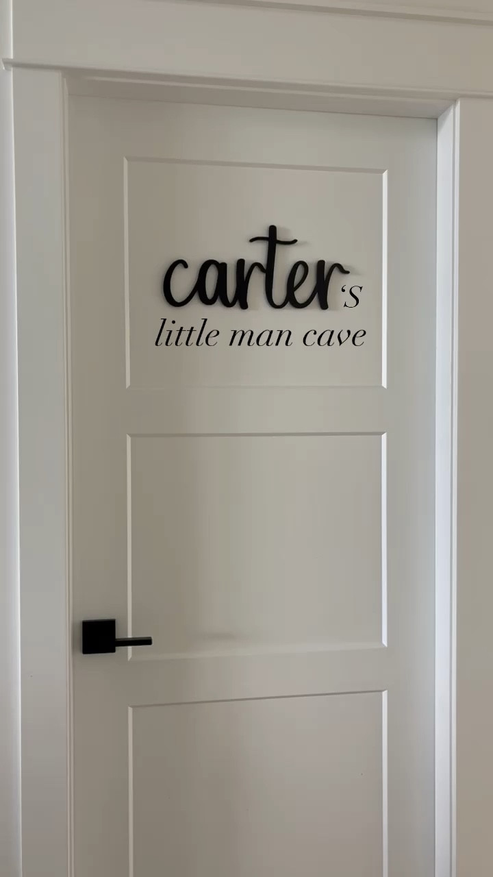 H O M E / a closer look at Carter’s little man cave furniture & decor. His double drawer dresser (one of my favorite pieces & a best seller) & black metal arch wall mirror are both on sale now

The cursive name cutout on the door & wooden trucks & cars (Carter’s favorite toys right now) are from @awandco use code “homeiswheremynicheis” for 10% off 

Nursery | Toddler Boy Bedroom

#LTKbaby #LTKhome #LTKsale