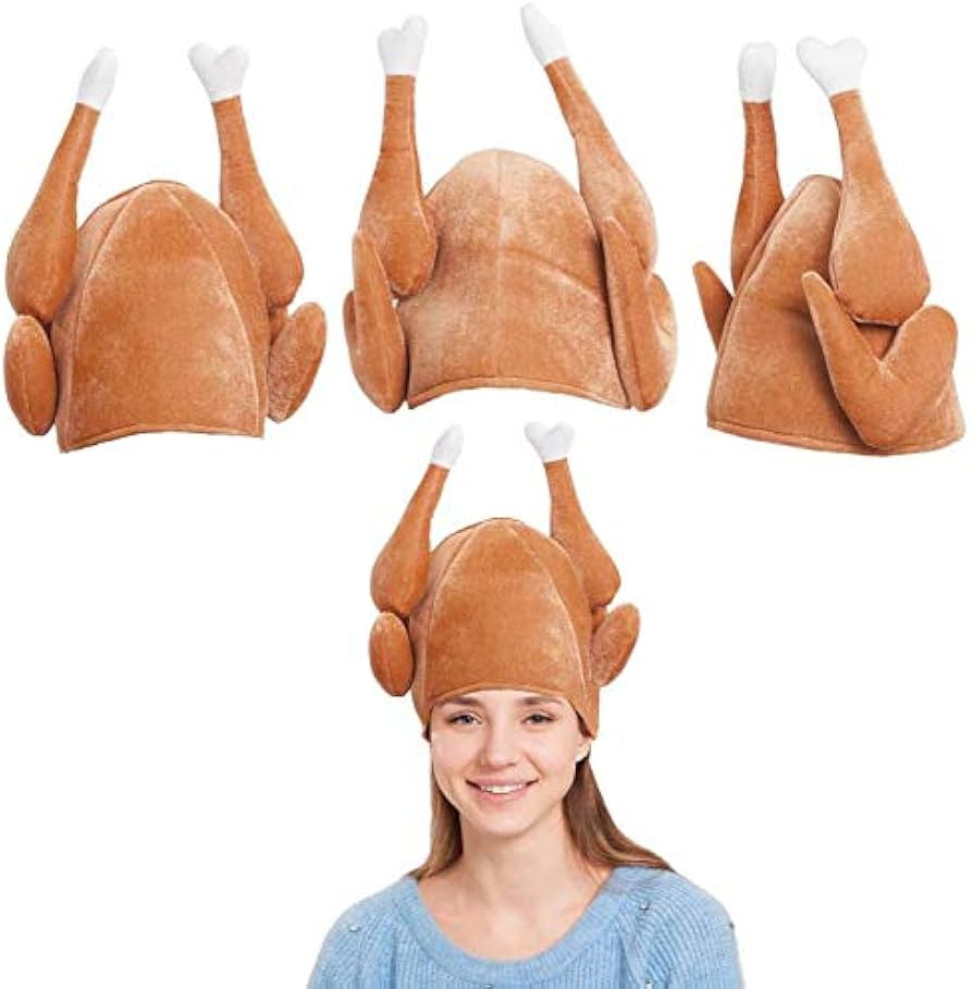 Spooktacular Creations 3 Pack Plush Roasted Turkey Hats for Thanksgiving and Halloween Costume Dr... | Amazon (US)