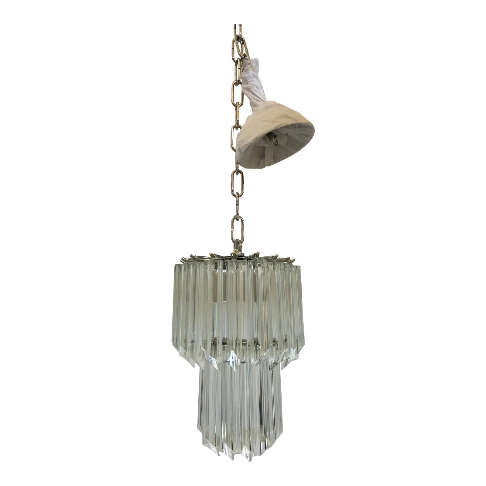 Murano Glass Quadri-Triedo Chandelier | Chairish