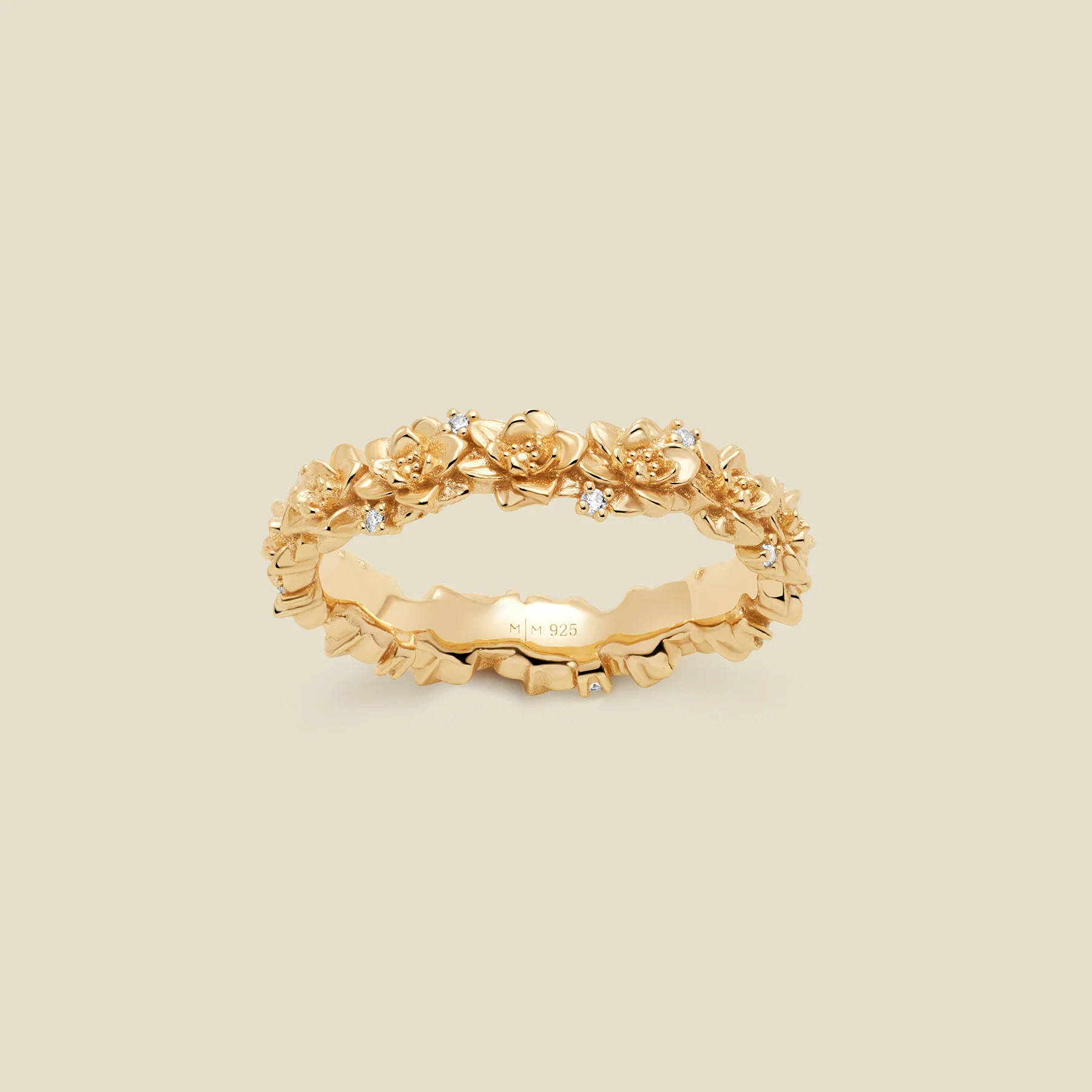 July CZ Birth Flower Eternity Ring | Made By Mary | Made By Mary | Made By Mary