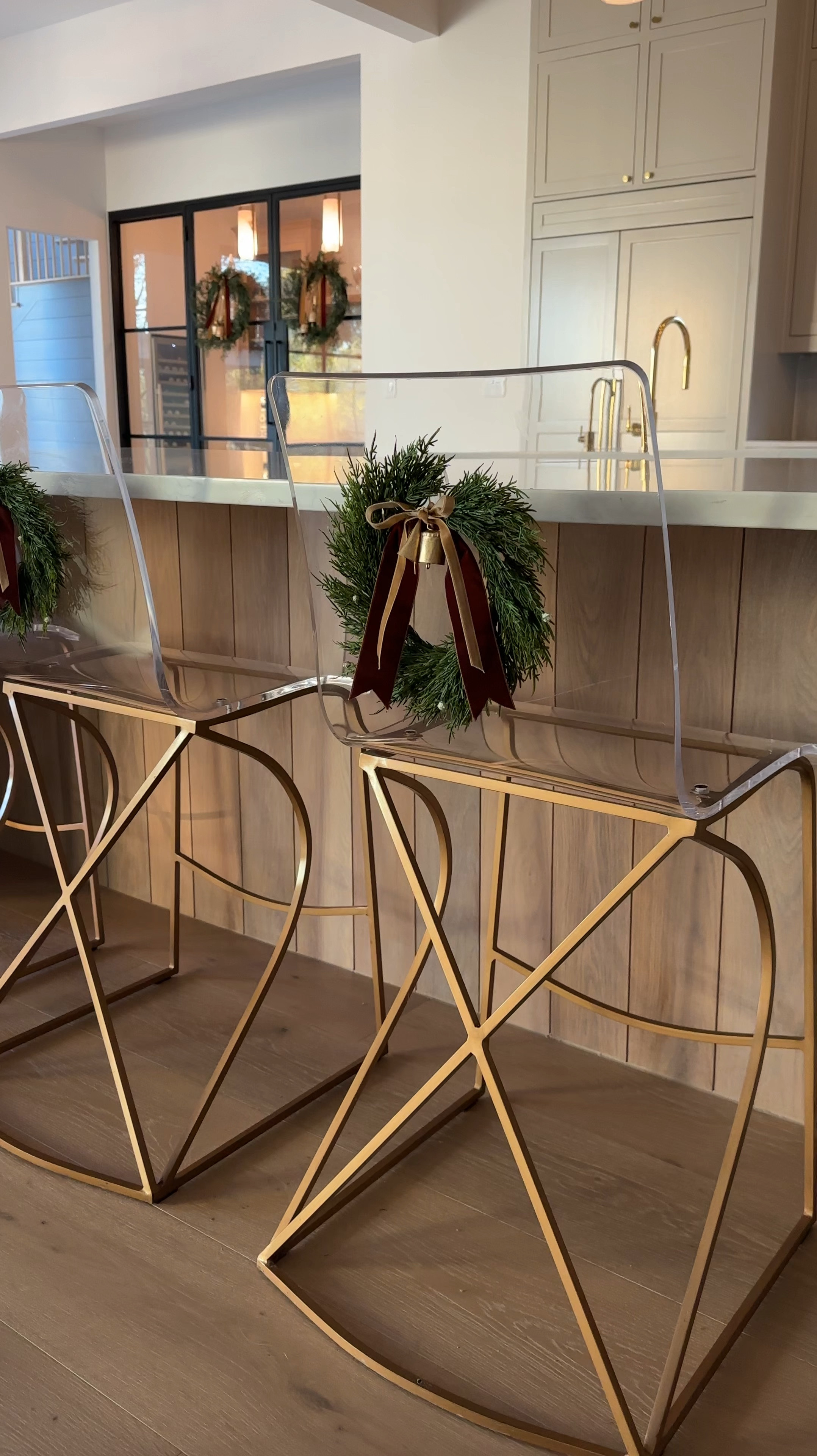 Mini bar stool wreaths 

#LTKSeasonal #LTKHome #LTKHoliday