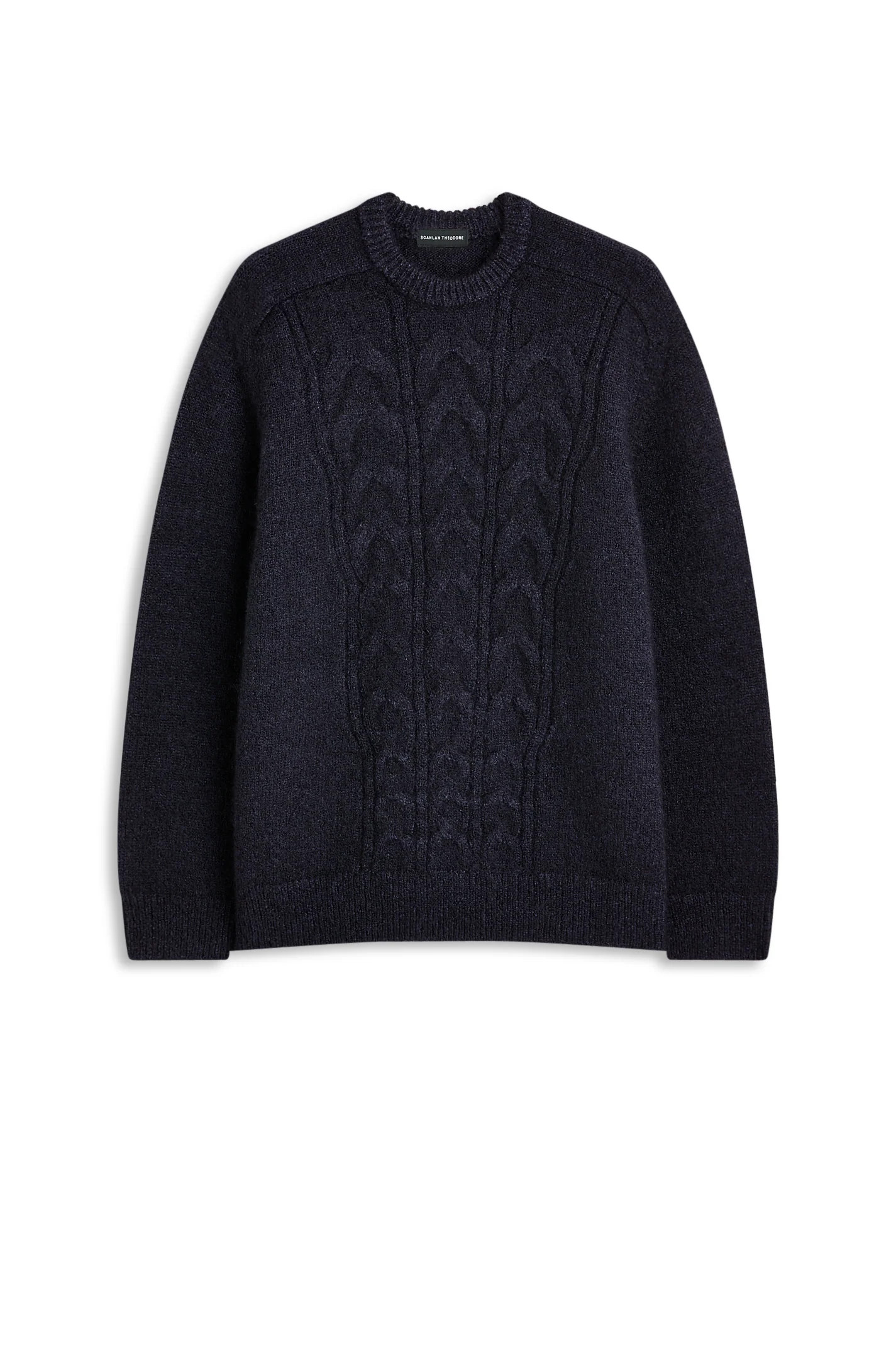 CABLE SWEATER - MIDNIGHT - Scanlan Theodore | Scanlan Theodore AU