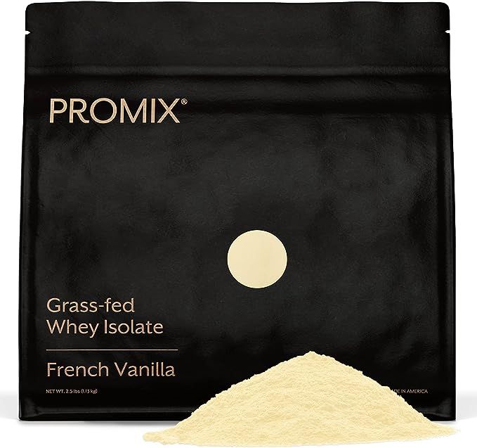 Promix Whey Protein Isolate Powder, Vanilla - 2.5lb Bulk - Grass-Fed & 100% All Natural - ­Post ... | Amazon (US)