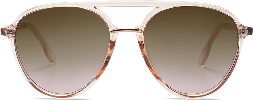 SOJOS Retro Oversized Round Polarized Sunglasses for Women Men Large Frame Ladies Shades SJ2078 | Amazon (US)
