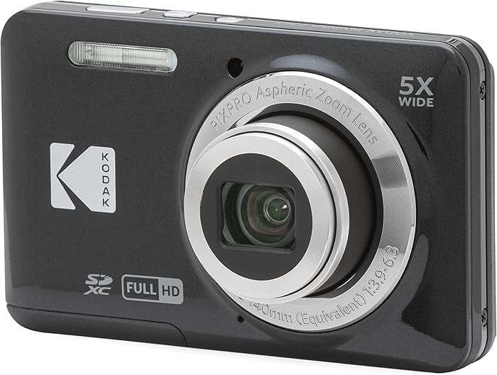 KODAK PIXPRO FZ55-BK 16MP CMOS Sensor Digital Camera 5X Optical Zoom 28mm Wide Angle 1080P Full H... | Amazon (US)
