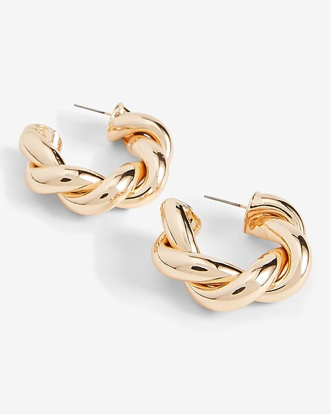 Small Twisted Hoops | Express