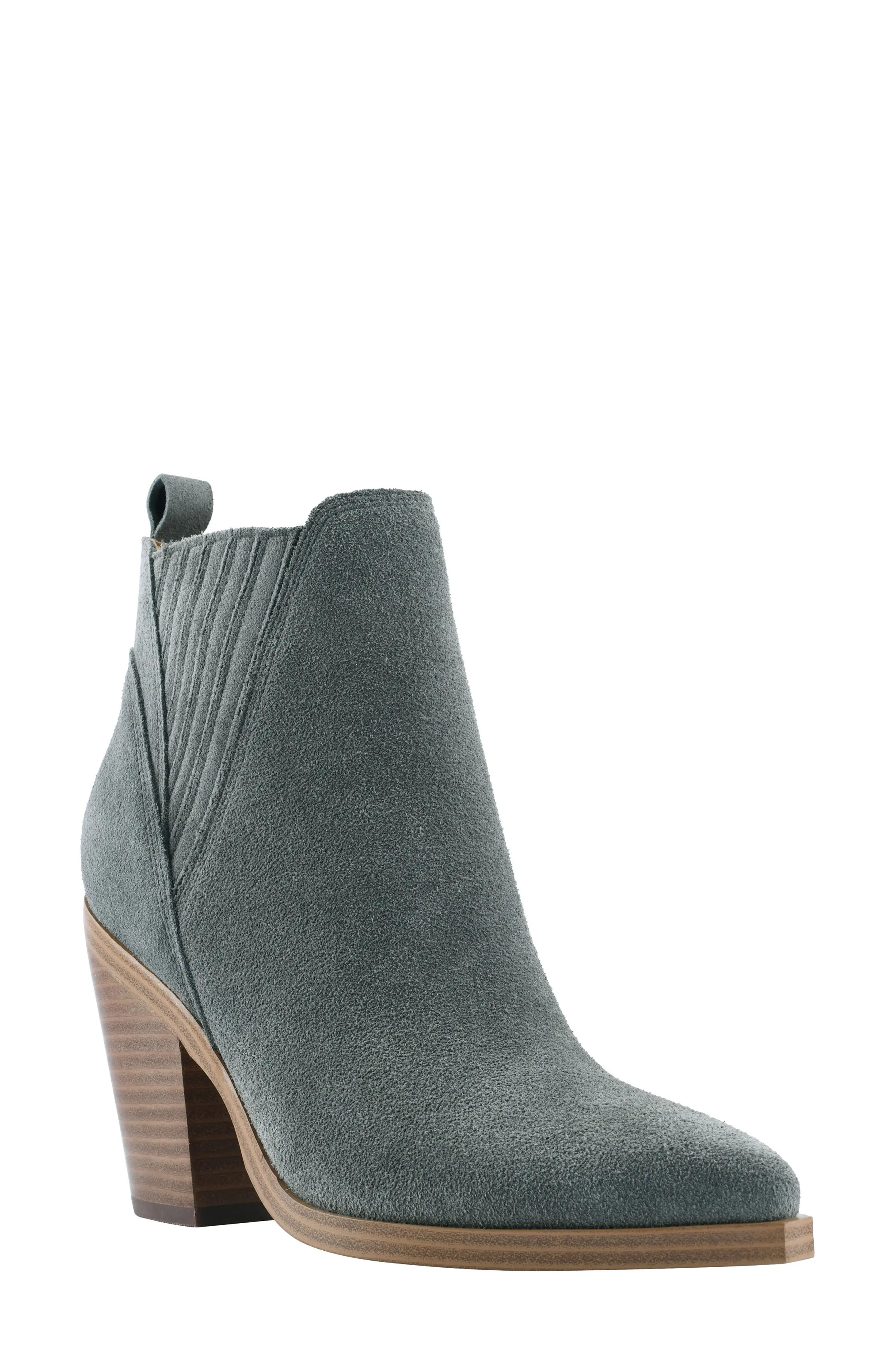 Marc Fisher LTD Gadri Pointed Toe Bootie, Size 11 in Grey Suede at Nordstrom | Nordstrom
