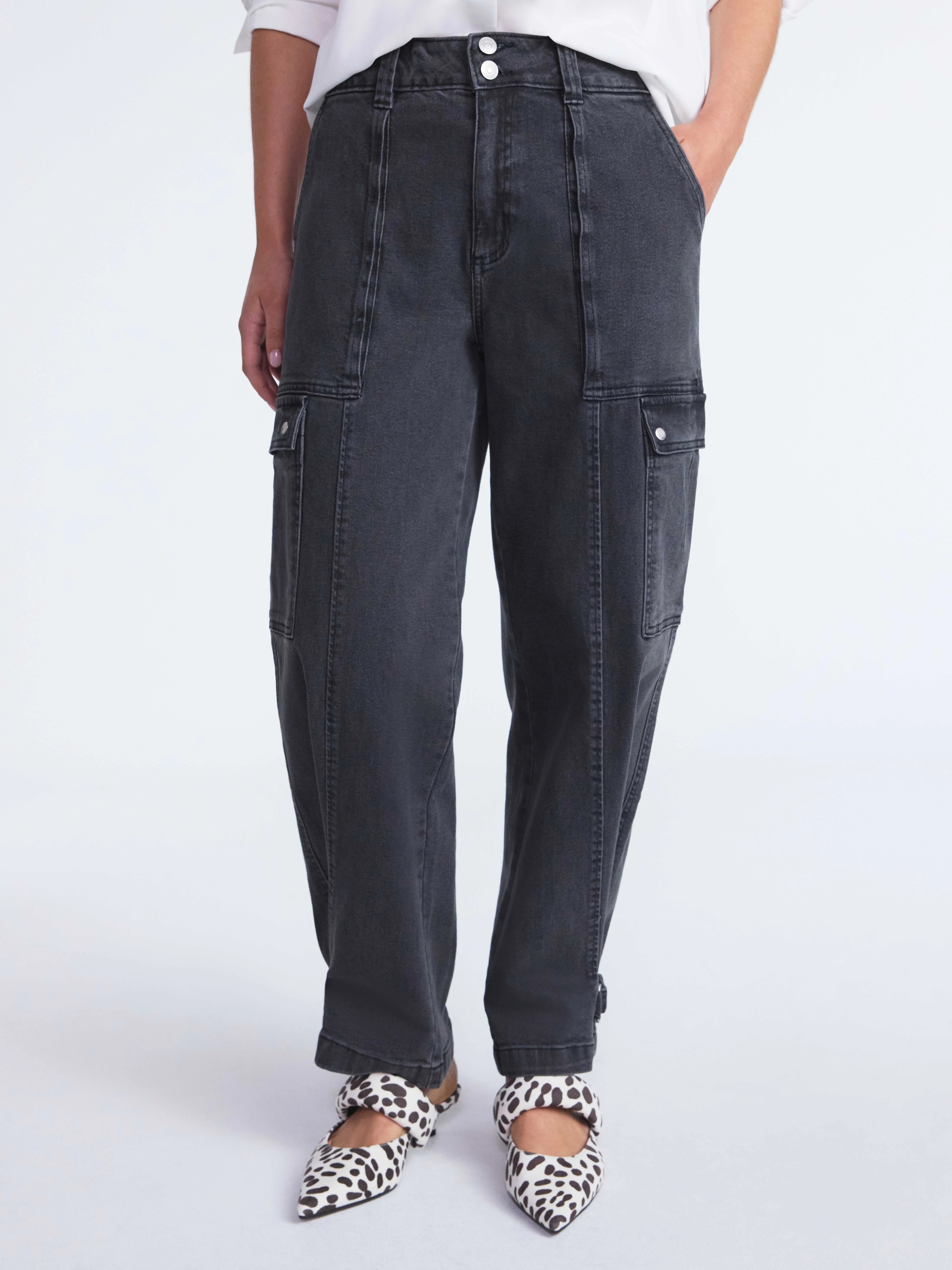 Scoop Women’s and Women’s Plus Utility Cargo Jeans, Sizes 0-26 | Walmart (US)