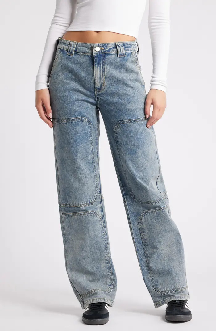 Slouchy Workwear Straight Leg Jeans | Nordstrom