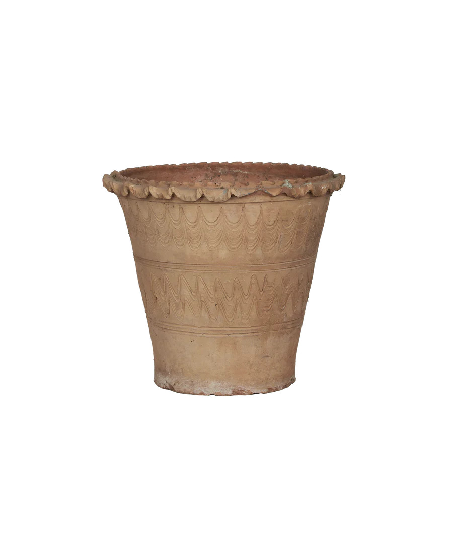 Olive Ateliers Vintage Italian Scalloped Fiore Pot | Olive Ateliers