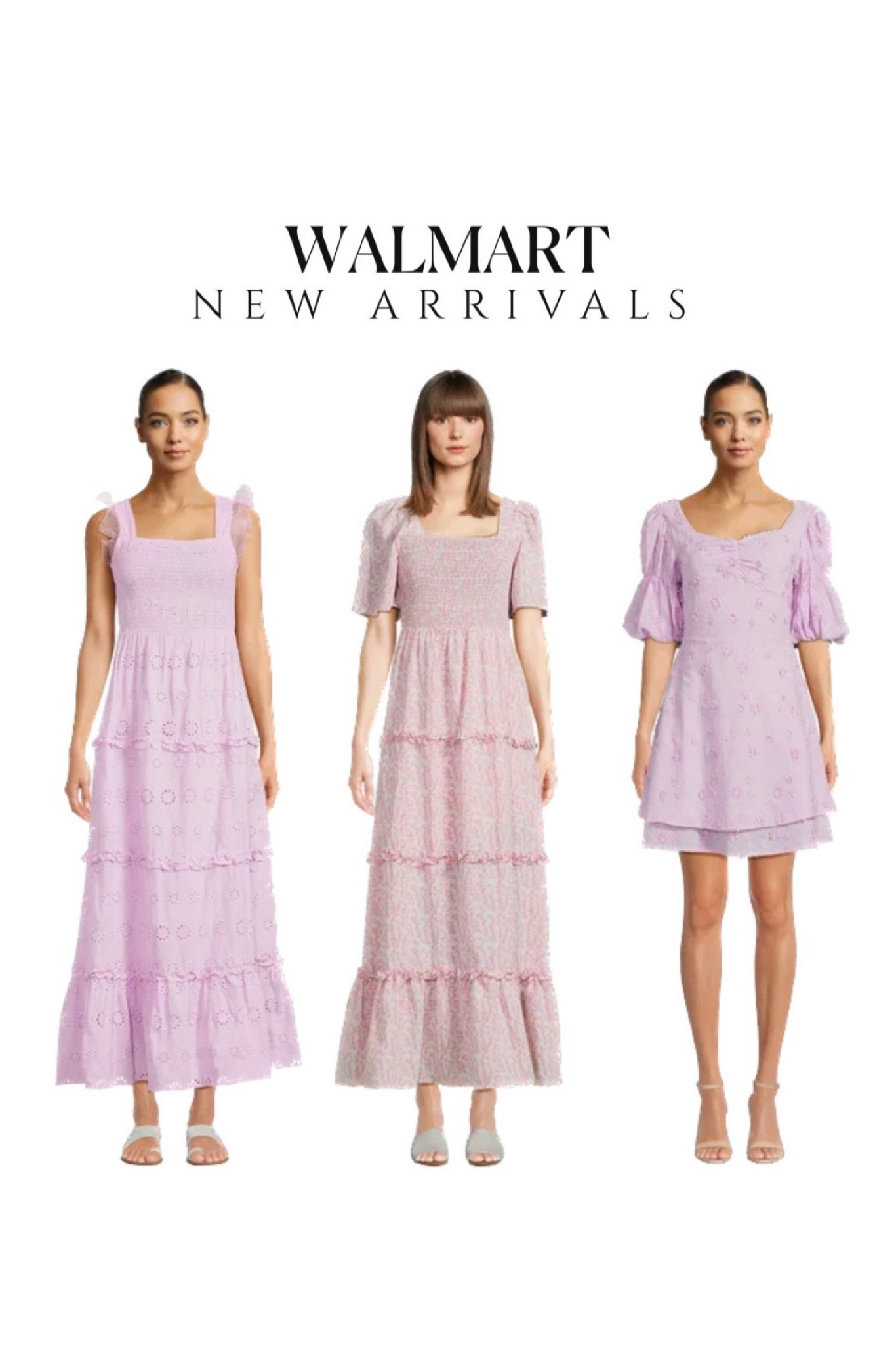 Love these beautiful new summer dresses from the latest @Walmartfashion drop! 💗 grabbed this eyelet maxi dress in blue and lilac as well as the short sleeve floral maxi dress! Fit true to size (size 4 fits perfect), super flattering and great quality! 👏 
#ad #walmartpartner #walmart 

Summer outfits, summer  dresses under $50, blue dress, new arrivals, feminine style eyelet maxi, ruffle, girly style, baby shower outfit brunch outfits vacation dresses blue dress pink dresses 

#LTKunder50 #LTKstyletip #LTKsalealert