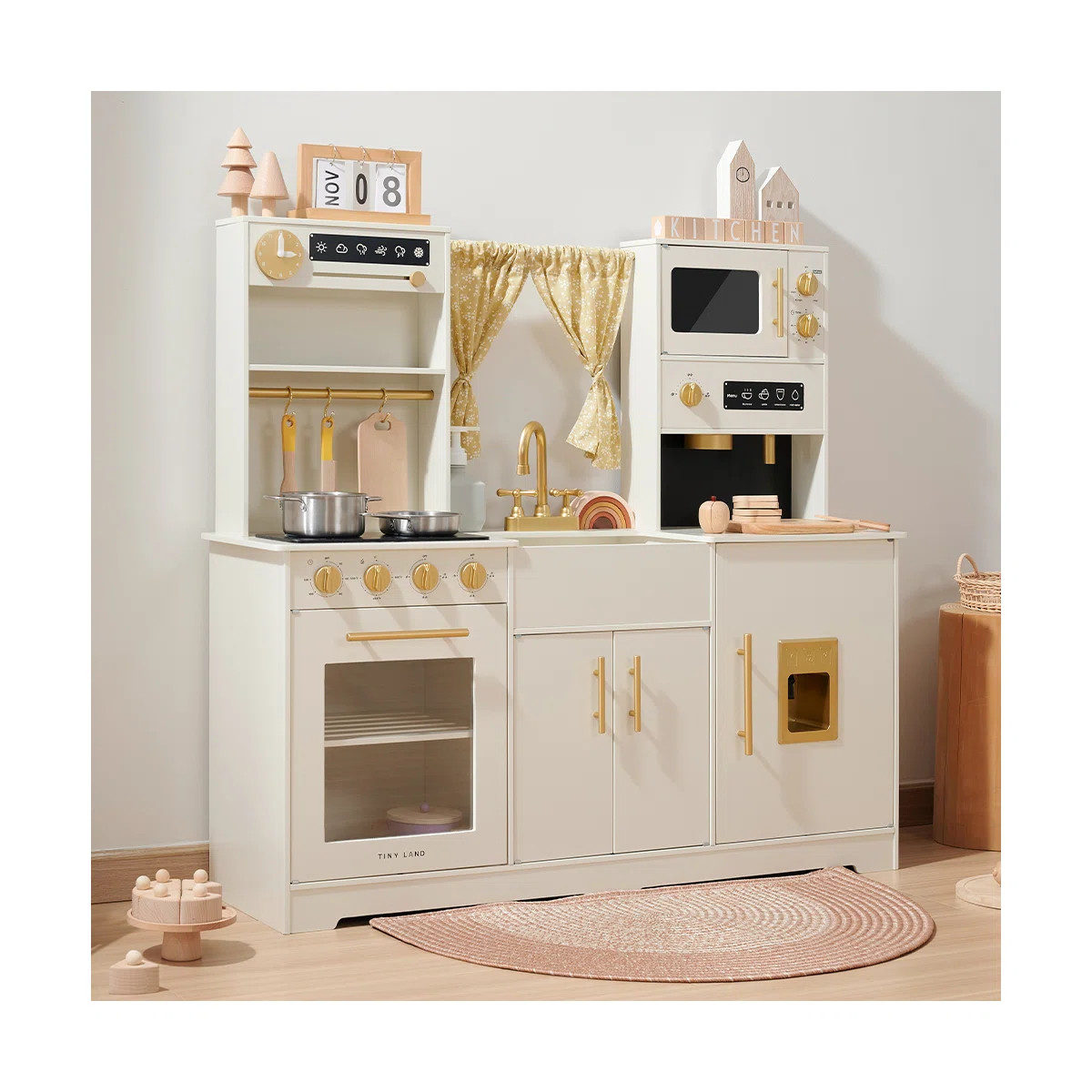 Tiny Land® Trendy Home Style Play Kitchen | Wayfair North America