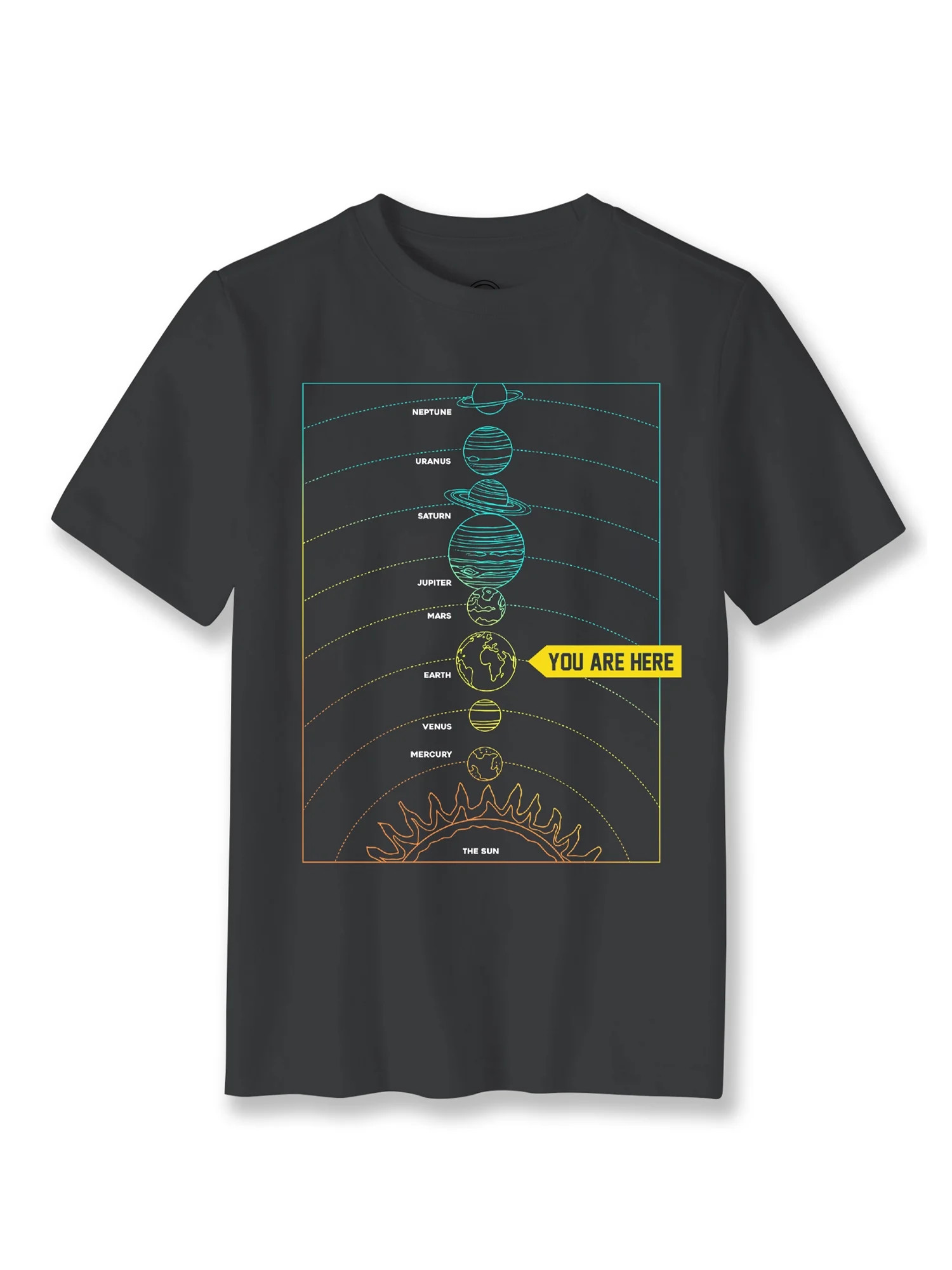 Wonder Nation Boys You Are Here, Crew Neck, Short Sleeve Graphic T-Shirt, Sizes 4-18 - Walmart.co... | Walmart (US)