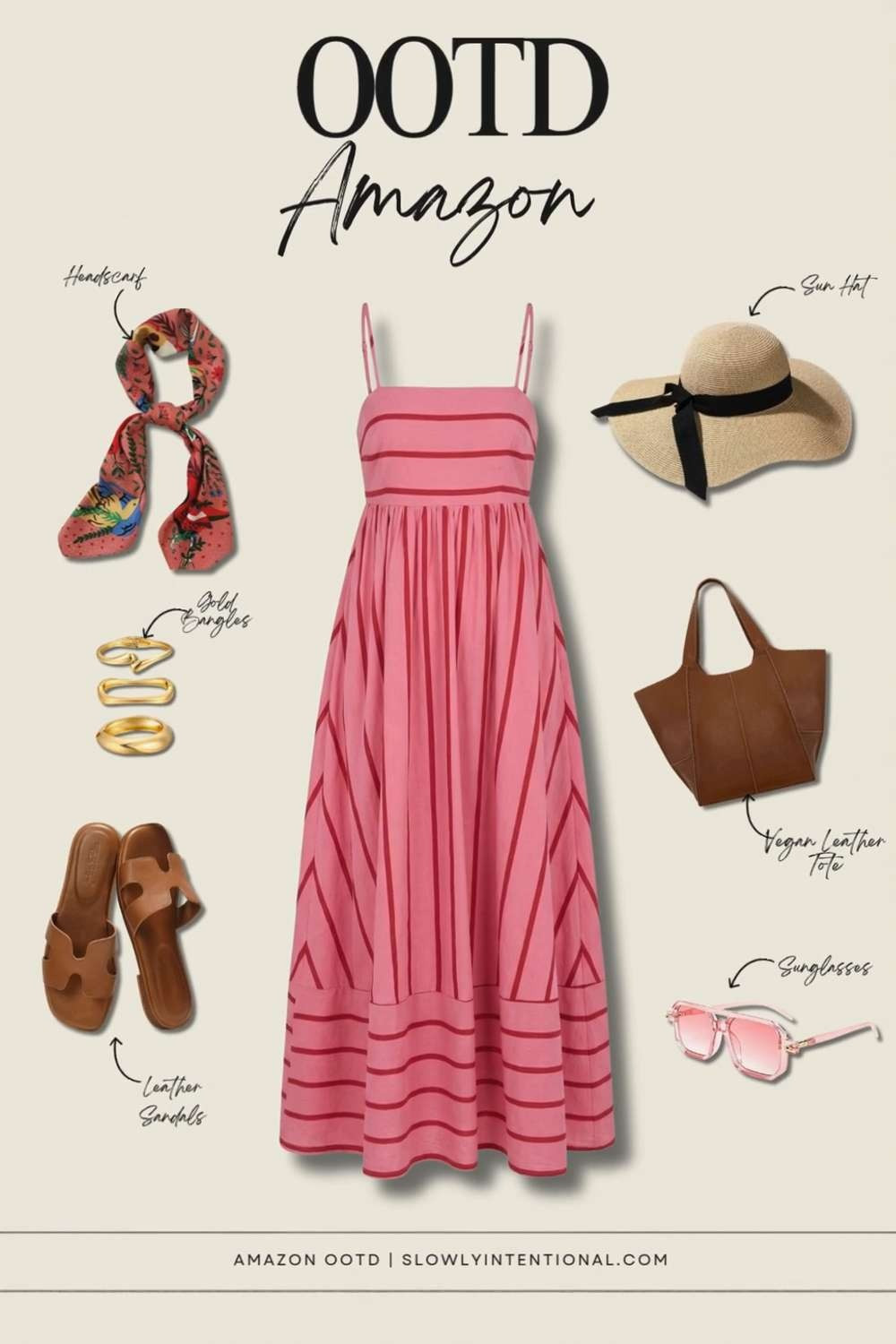 I am totally obsessed with this tropical pink maxi dress! It is the perfect Amazon decor find for your closet because it looks so high-end but is totally affordable. Yay! I paired it with leather sandals, a vegan leather tote, and these chic pink sunglasses so you can have a complete OOTD without the designer price tag! springoutfits2026, easterdress, beachdress, easteroutfit, springdresses, resortdress, vacationoutfitsbeach, beachwear, cruisedress 

 #LTKootd #LTKmomlife #LTKSeasonal