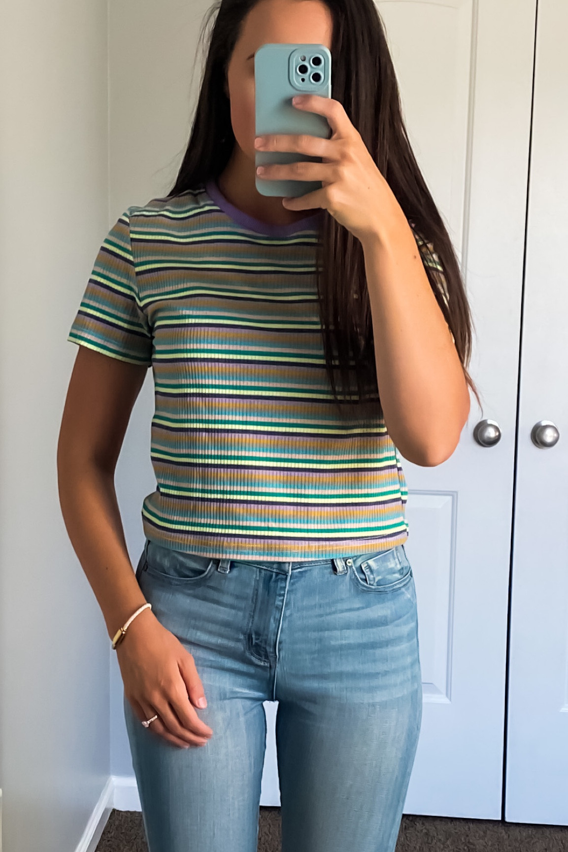 Adorable striped baby tee

Striped tops and jeans 
#LTKSale 

#LTKU #LTKSeasonal