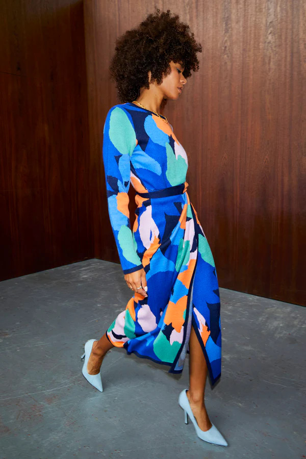 Artist Sydney Knit Wrap Dress | Never Fully Dressed US