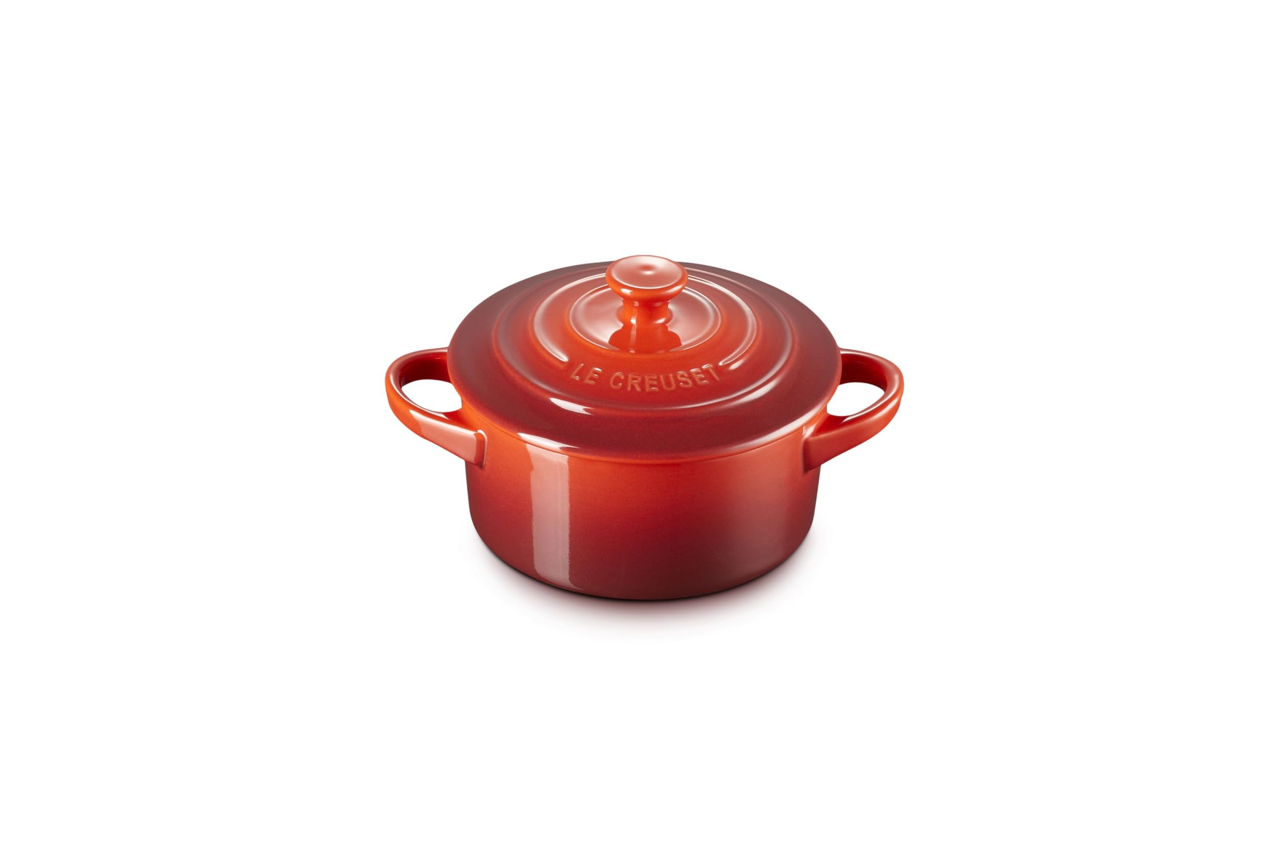 Le Creuset Stoneware Mini Round Cocotte, 8 oz., Cerise | Amazon (US)