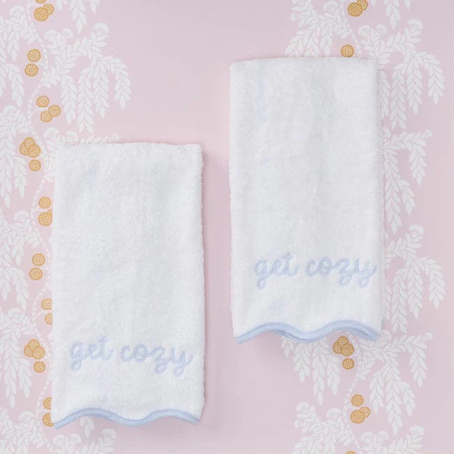 Scallop Bath Hand Towels | Weezie Towels
