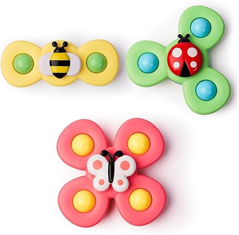 LiKee Strong Suction Cup Fidget Rotating Sensory Bath Toys for Baby Christmas Stocking Stuffers, ... | Amazon (US)