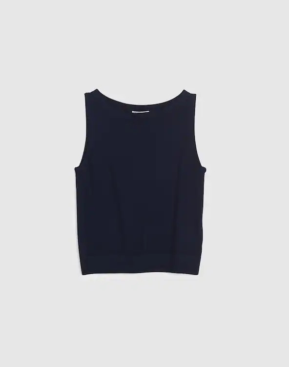 Boatneck Sleeveless Sweater | Madewell