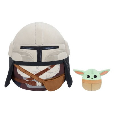 Star Wars: The Mandalorian 12" Mandalorian with 3.5" Grogu Medium Plush Toy | Target