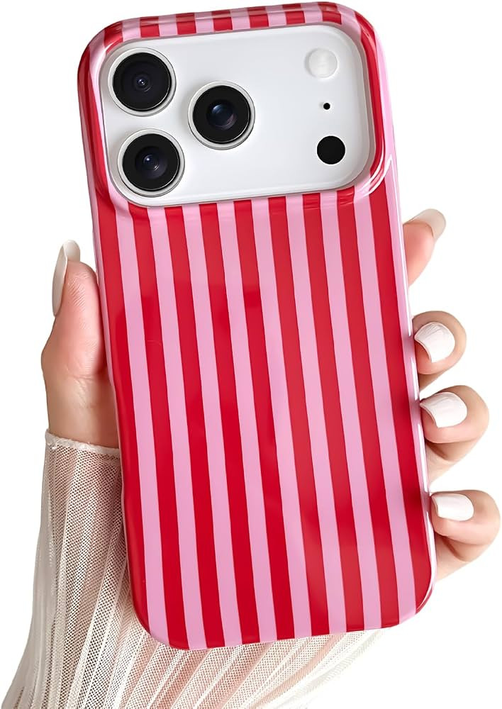 Yeddabox for iPhone 17 Pro Max Case Cute Striped Phone Case Soft TPU Slim Shockproof Phone Cover ... | Amazon (US)