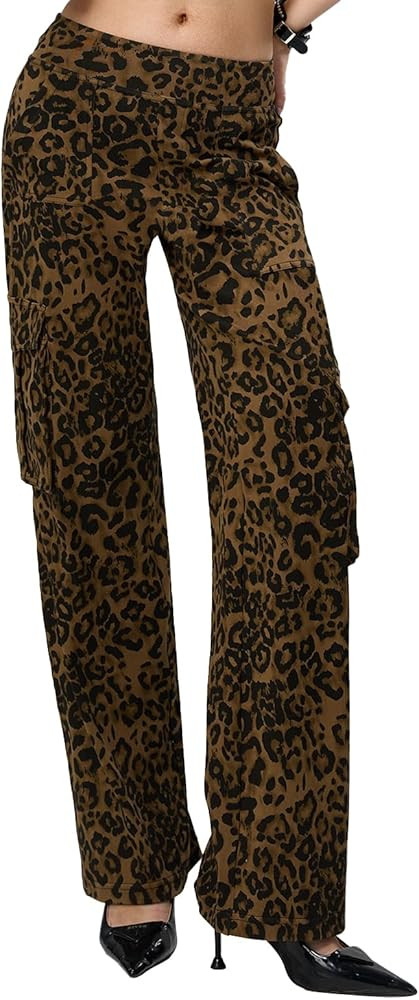 JOJOANS Women's Jeans Straight Leg Casual High Waisted Stretch Trendy Trousers with Pockets | Amazon (US)