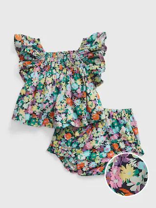 Baby Smocked Floral Outfit Set | Gap (US)