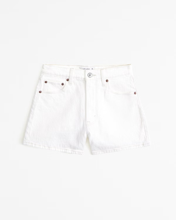 Women's High Rise 90s Cutoff Short | Women's Bottoms | Abercrombie.com | Abercrombie & Fitch (US)