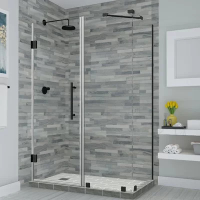 Bromley 61" x 72" Rectangle Hinged Shower Enclosure | Wayfair North America