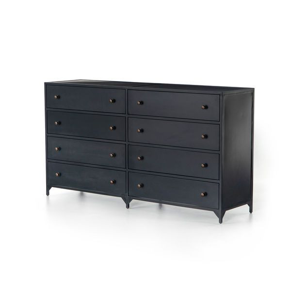 Belmont 8 Drawer Metal Dresser Black | Scout & Nimble
