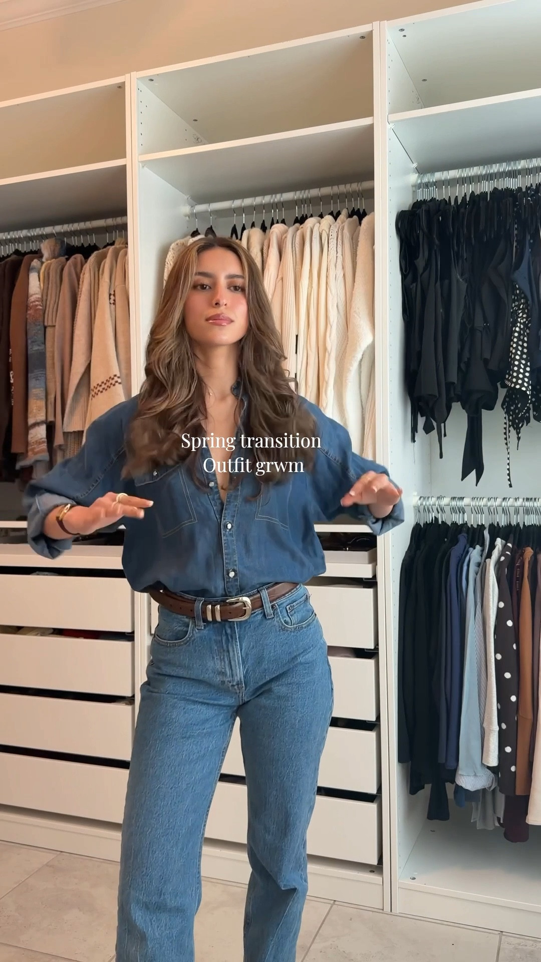 A lil denim on denim spring transition outfit 💙🌷👖

#LTKSpringSale #LTKgrwm #LTKootd