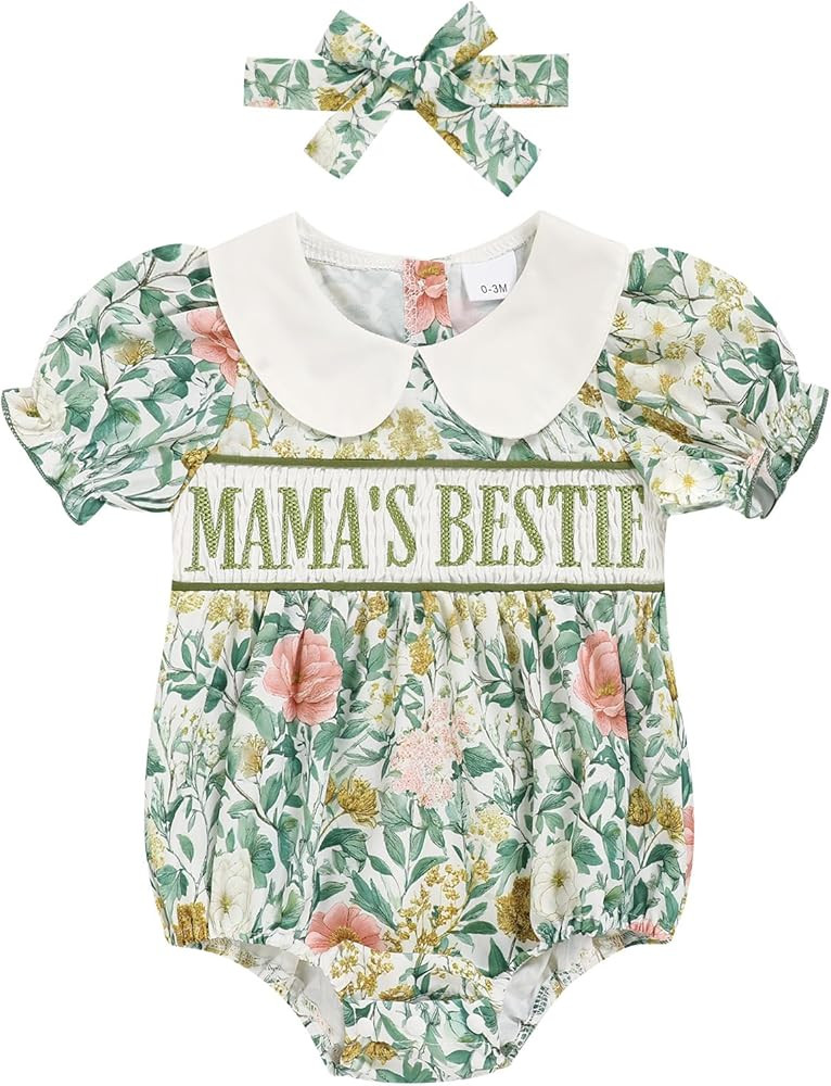 GRNSHTS Baby Girl Romper Newborn Clothes Bodysuit Jumpsuit Baby Girl Clothes Outfit 0-18M | Amazon (US)