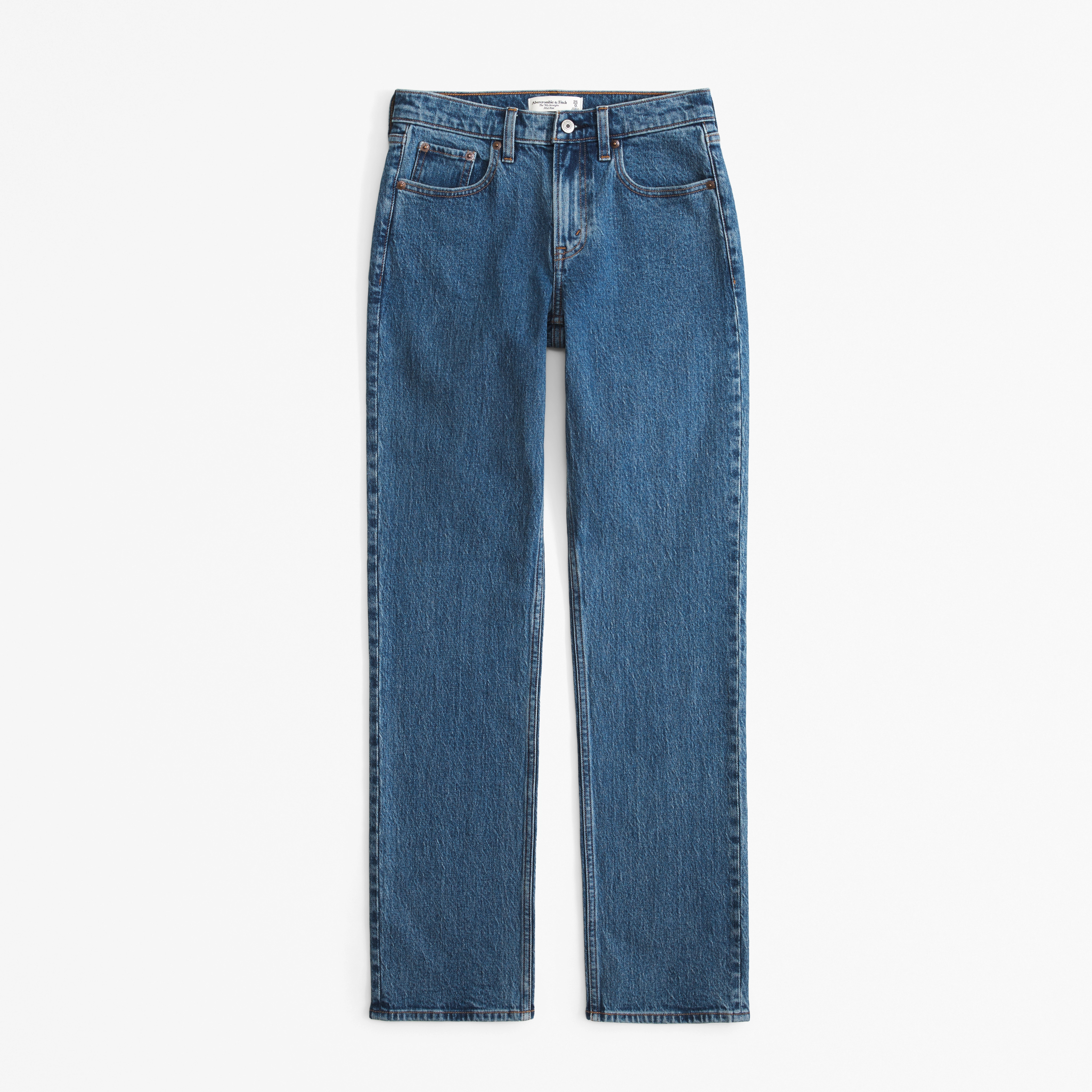 Curve Love Mid Rise 90s Straight Jean | Abercrombie & Fitch (US)