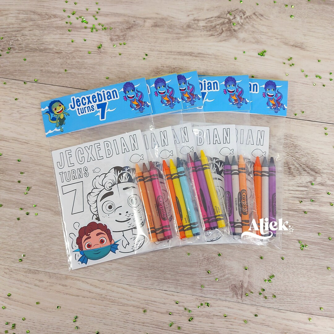 Luca Coloring Book, Luca Coloring Pages, Luca Party Decor, Luca Birthday, Luca Birthday Decoratio... | Etsy (US)