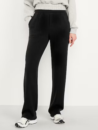 High-Waisted Bounce Fleece Trouser Sweatpants | Old Navy (US)